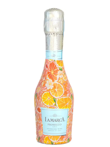 Decorative wrap for mini champagne bottles