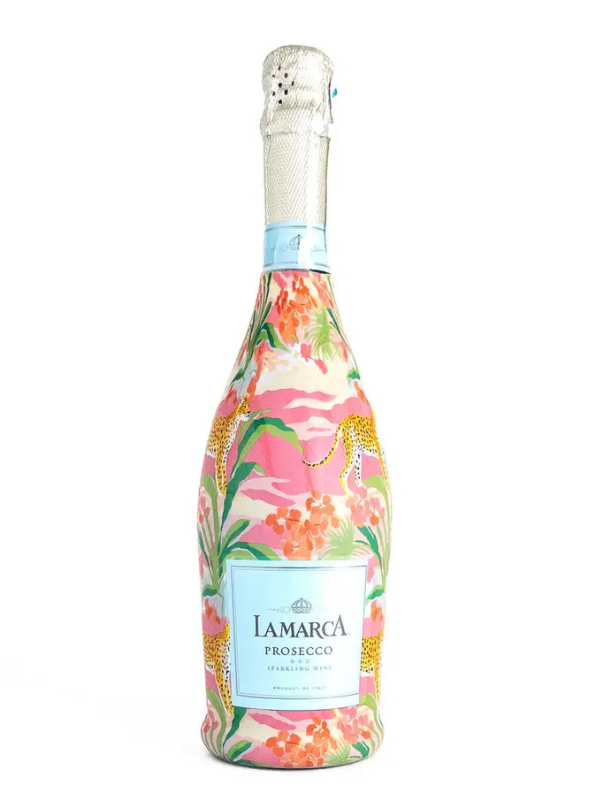 Decorative bottle wrap for prosecco bottles