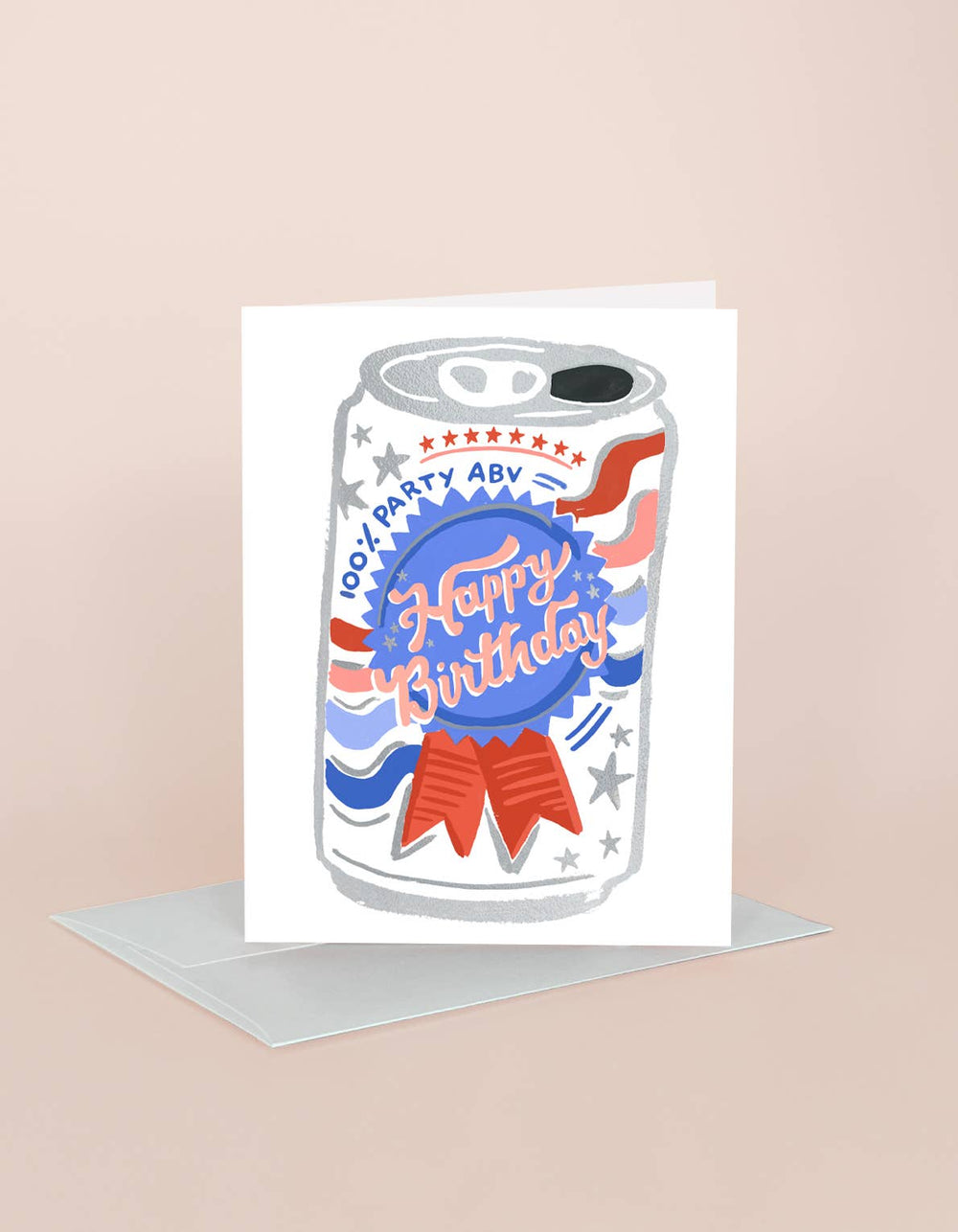 beer can birthday card