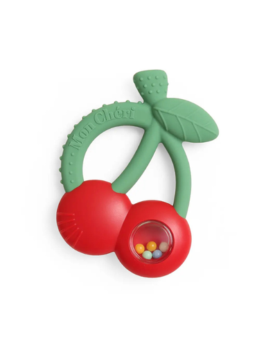 Cherry silicone teether for babies by itzy ritzy 