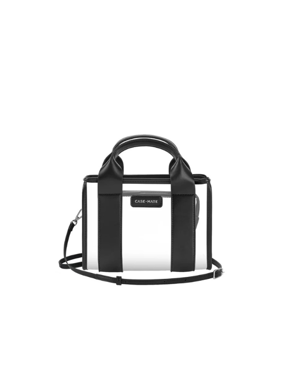 clear and black stadium purse