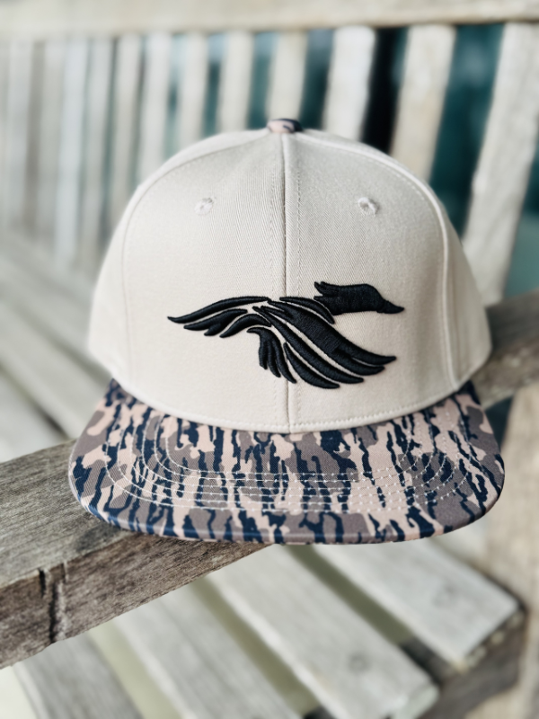black outline wood duck hat