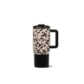 Blonde tortoise stainless steel cup with a handle