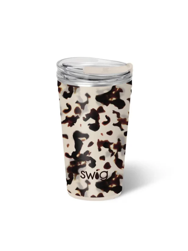 Brown and Cream spotted party cup 