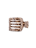 Blonde Tortoise Small Flat Square Clip teleties