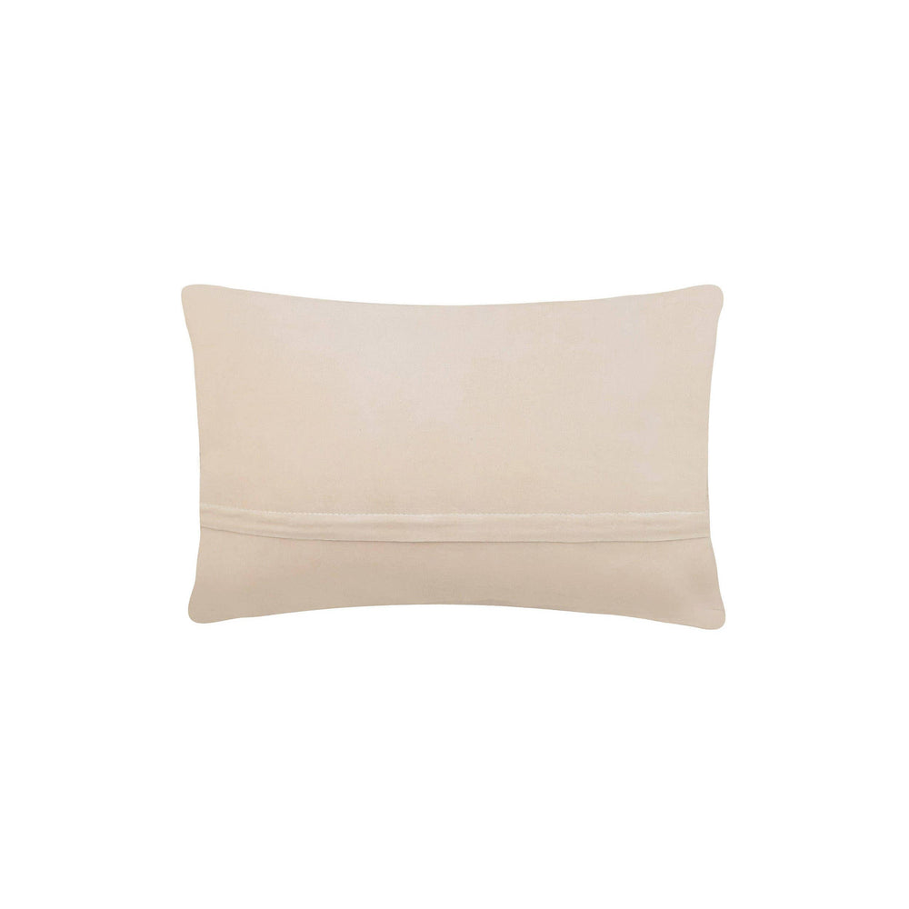 Blue Bow Flag Hook Pillow zipper back