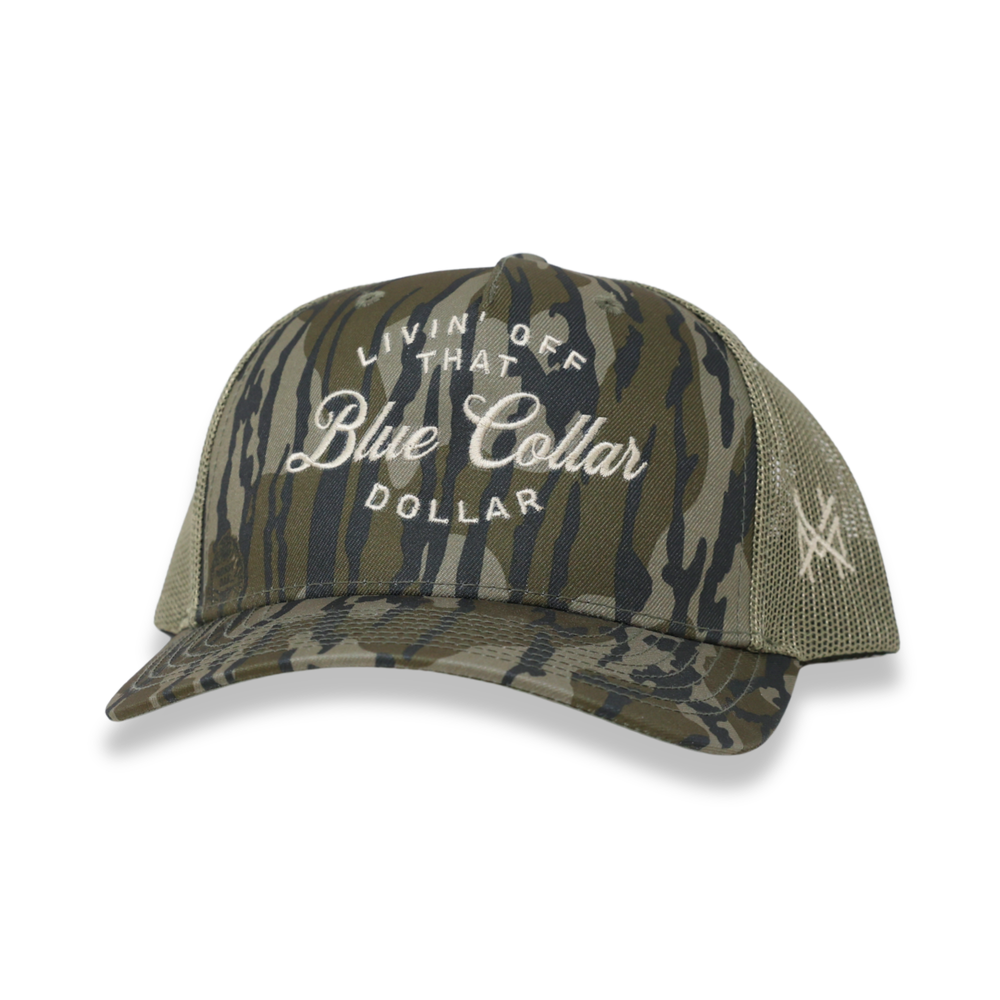 5 panel mesh camo trucker hat