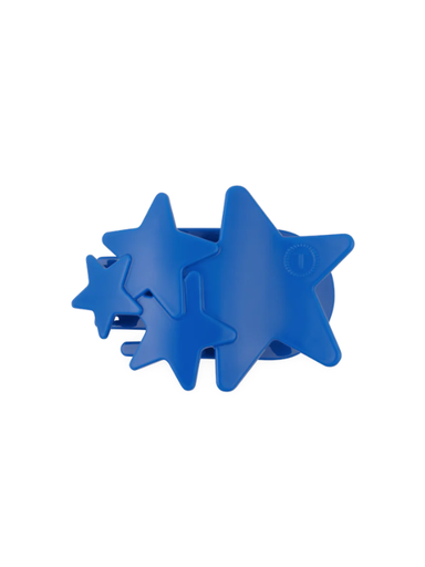 Blue Shooting Star Medium Flat Hair Clip teleties america patriotic memorial day 4th of july 