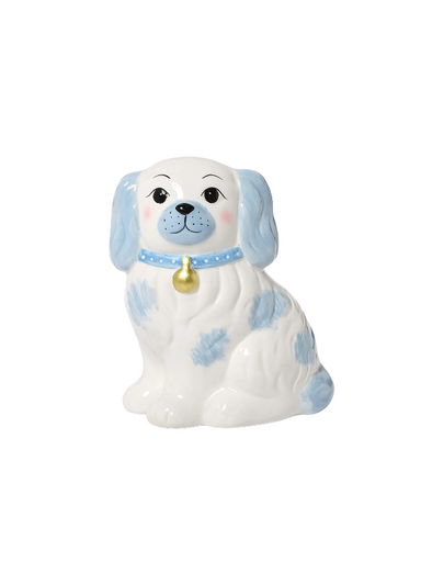Blue dog piggy bank 