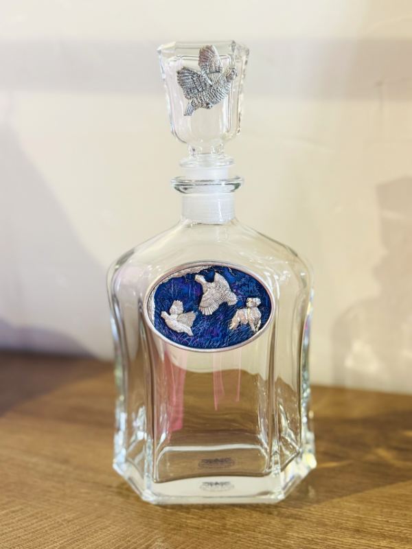 blue quail decanter