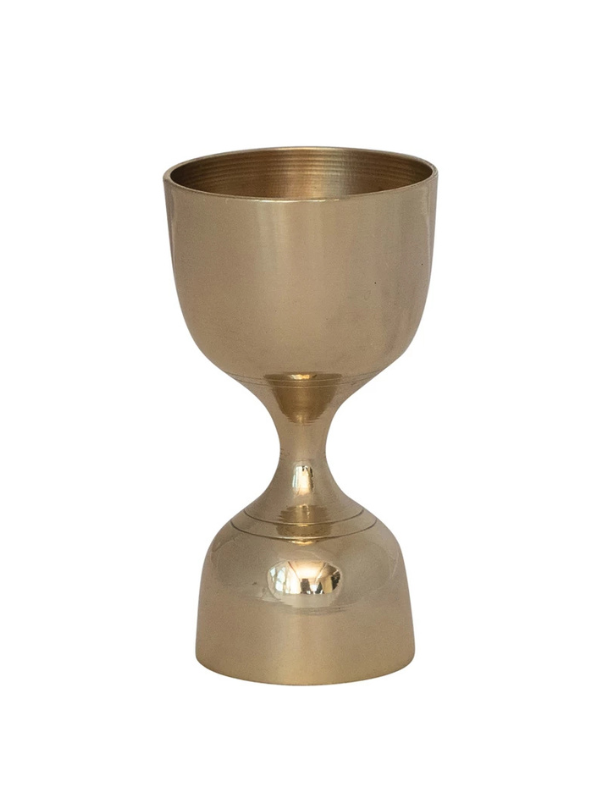 Brass Double Sided Cocktail Jigger measure