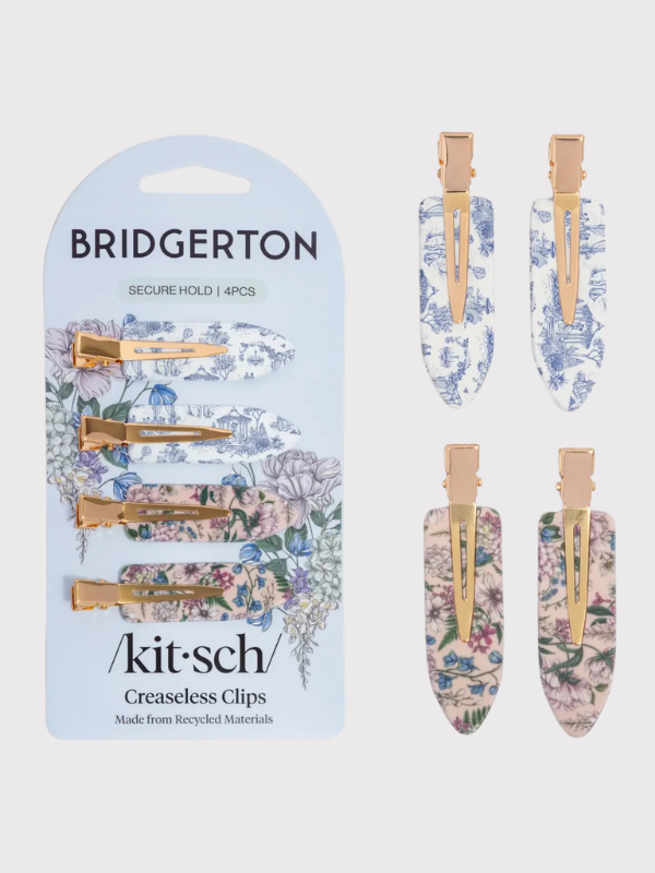 4 piece floral creaseless clip by kitsch