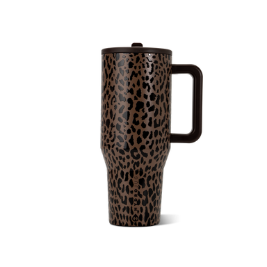Brown Leopard 40oz Traveler Tumbler by Hydrojug 