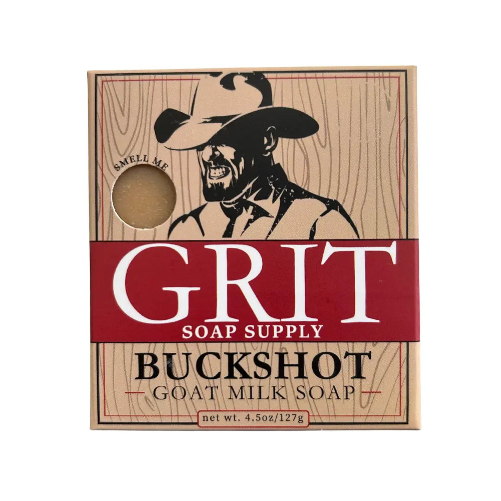Grit soap supply buckshot goat milk soap