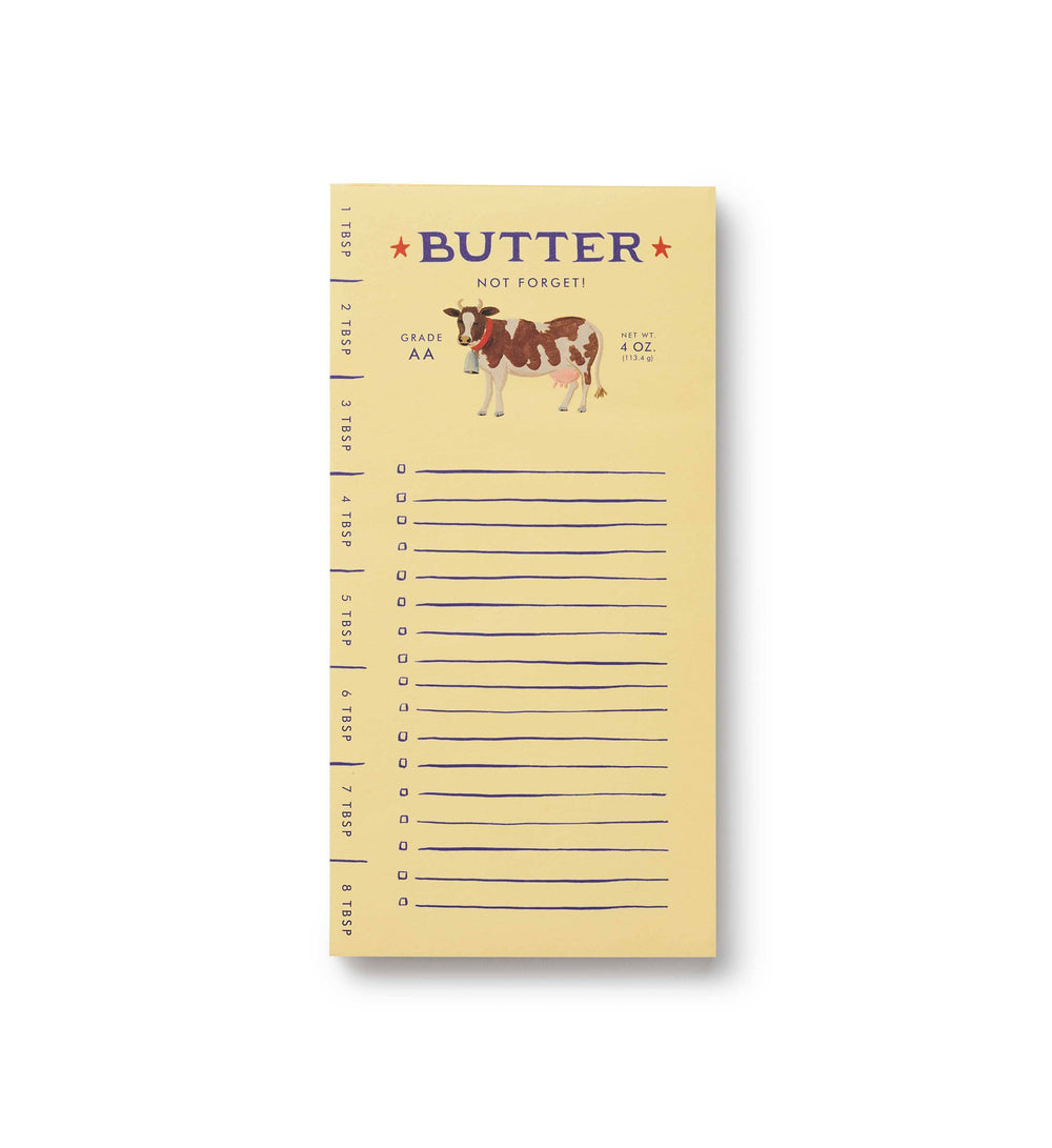 cow and buter magnet notepad