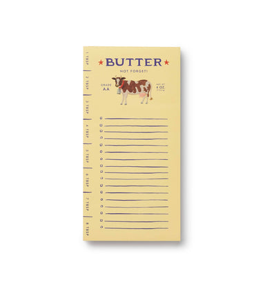 cow and buter magnet notepad