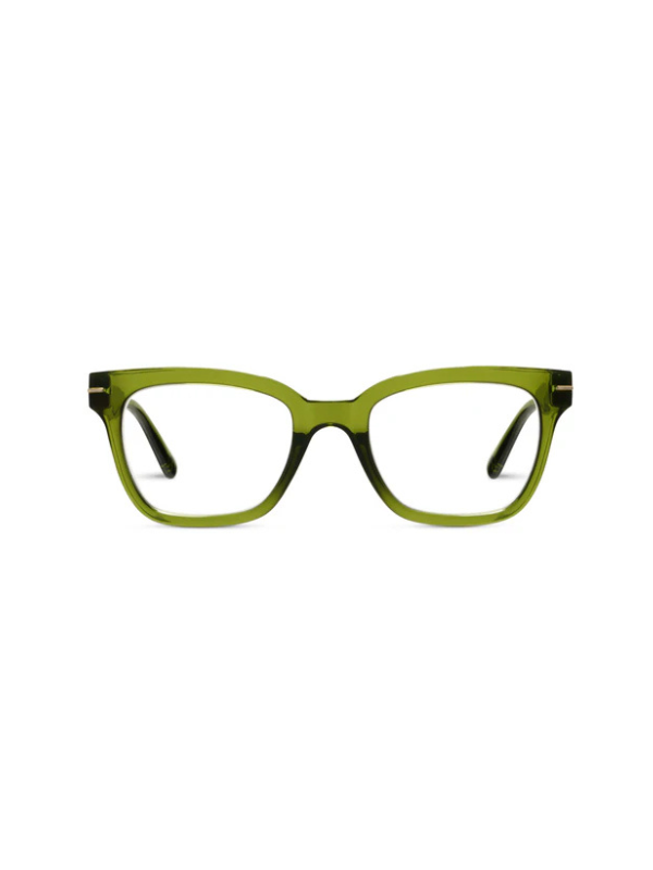 Buzzworthy in Green Reading Glasses By Peepers clear green