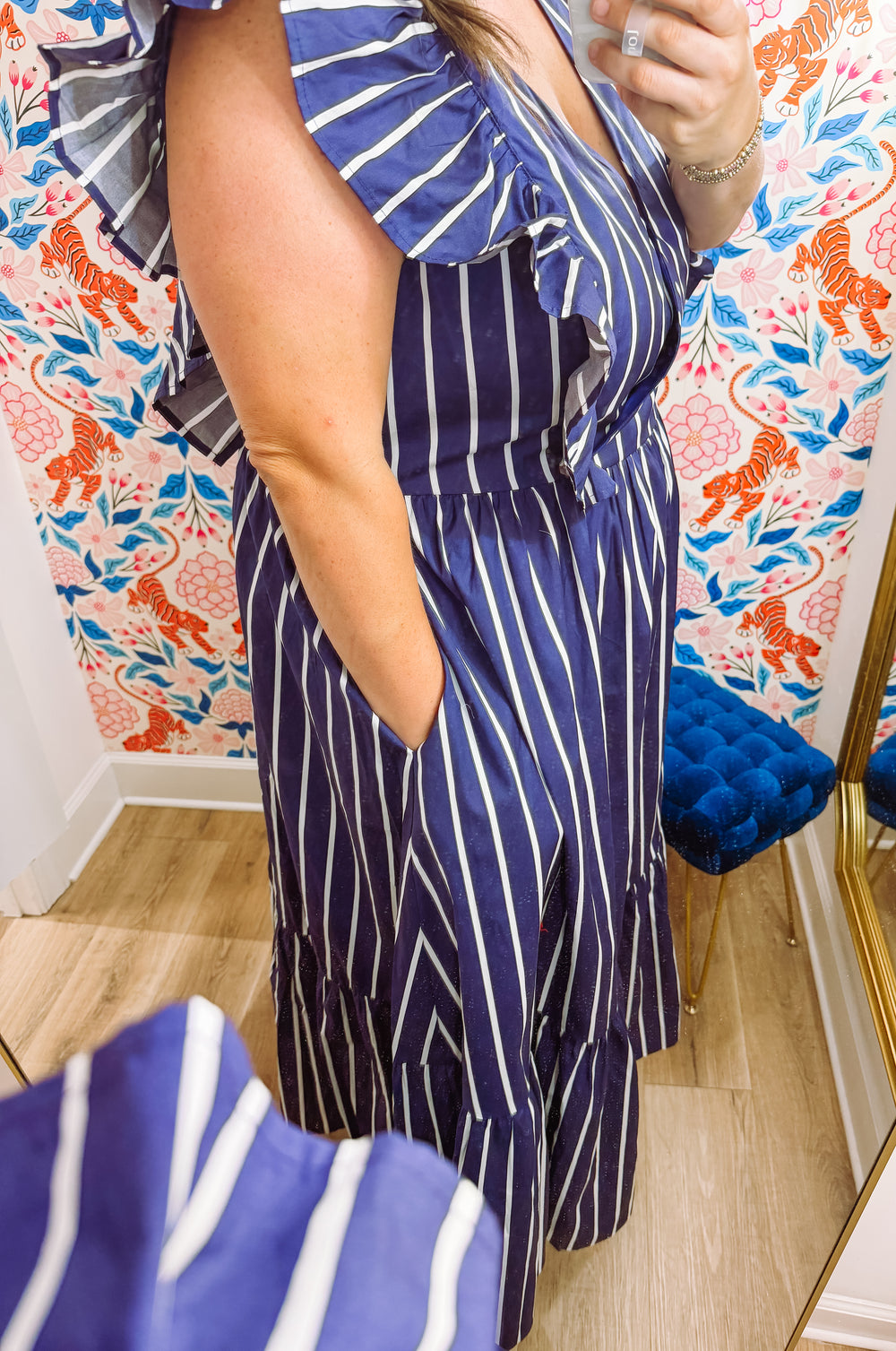The Fairness Poplin Midi Dress (1X-3X)