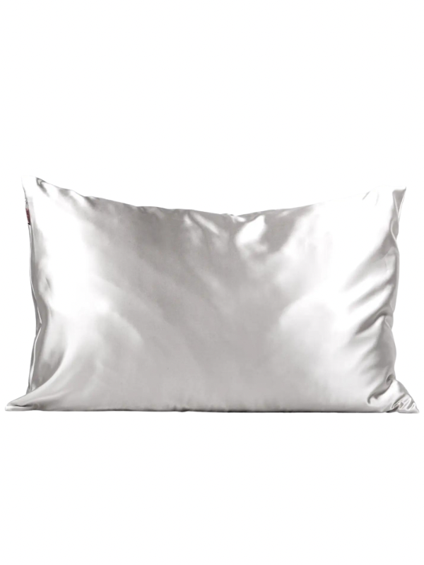 Silver Standard Satin Pillowcase by Kitsch