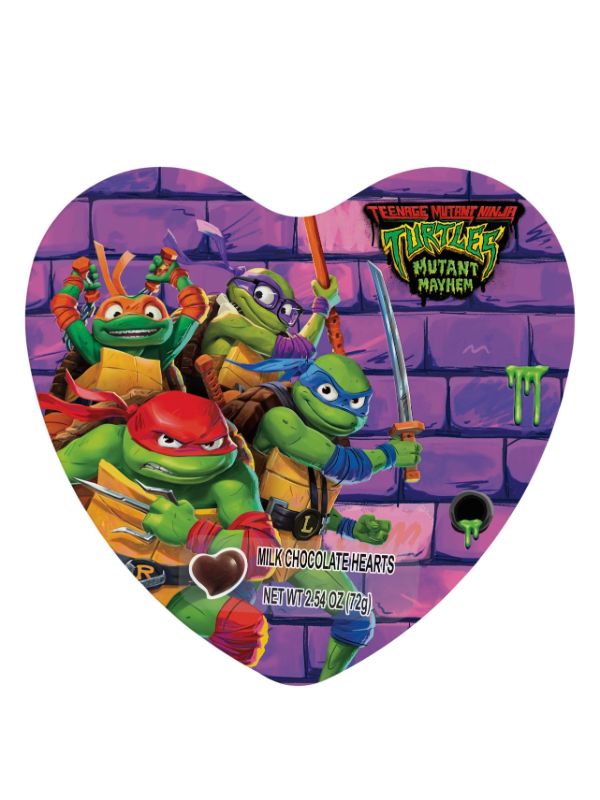 Teenage Mutant Ninja Turtles Heart Tin with Chocolates