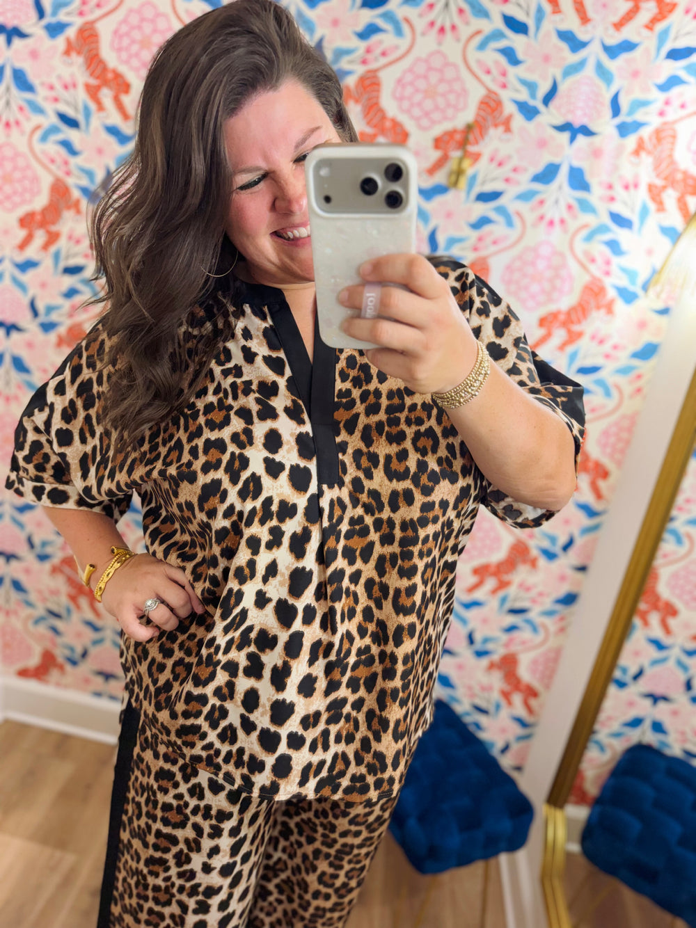 The Margot Leopard Top (XL-2X)
