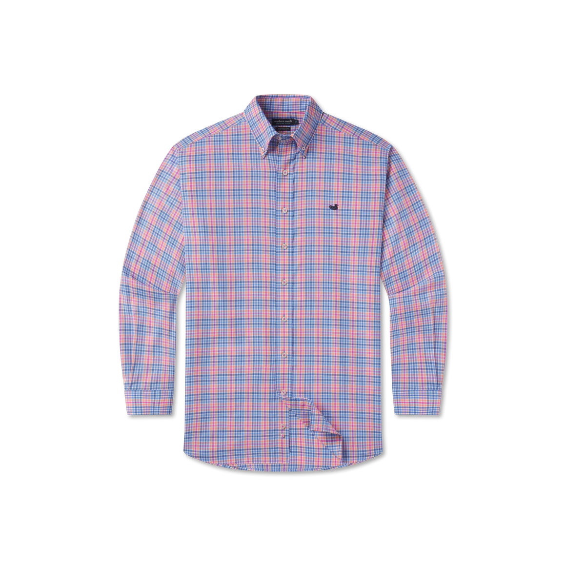Blount Performance Dress Shirt in Blue & Navy by Southern Marsh