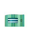 green and blue Medium Flat Rectangle Hair Clip