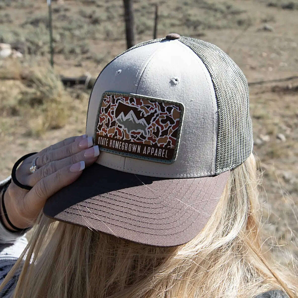 Old School Trucker Hat by State Homegrown