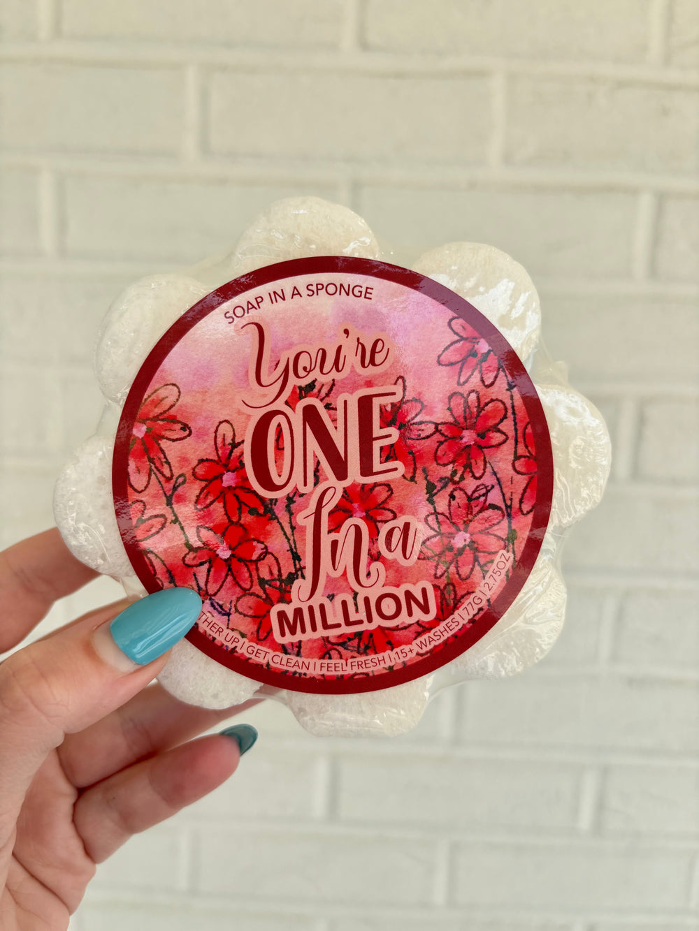 Caren One in a Million Shower Flower soap sponge exfoliating