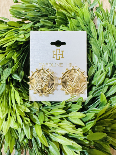Carmen Coin Eagle Earring gold
