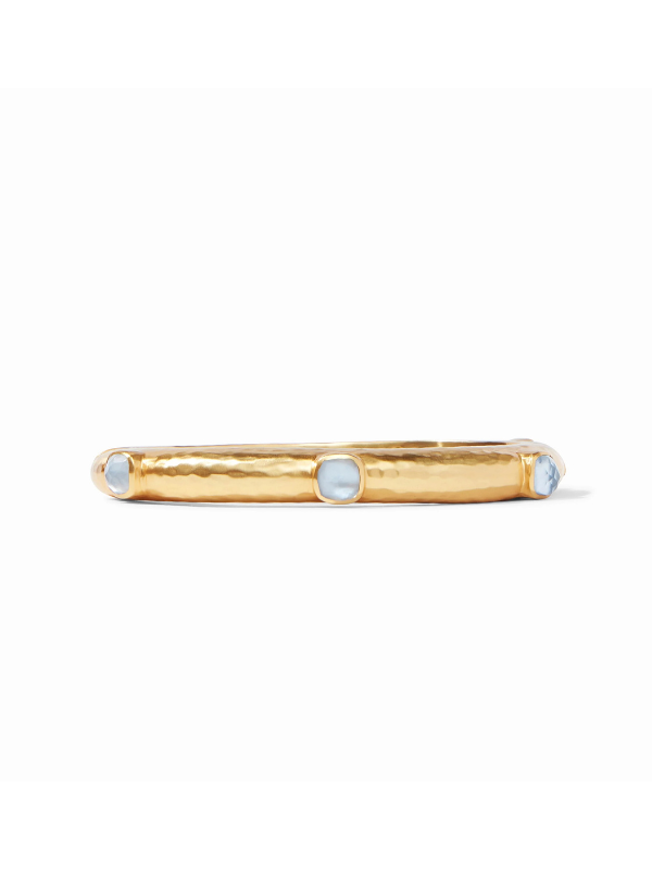 blue stone gold bangle by julie vos