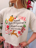 made for magical christmas moments crop tee