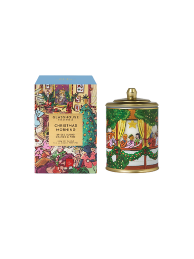 spiced blood orange & pine soy candle 