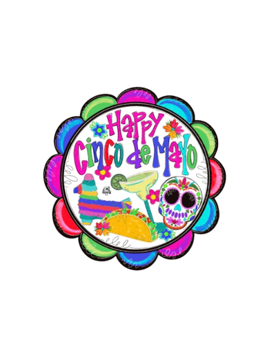 Cinco De Mayo velcro attachment for DK Designs door hanger