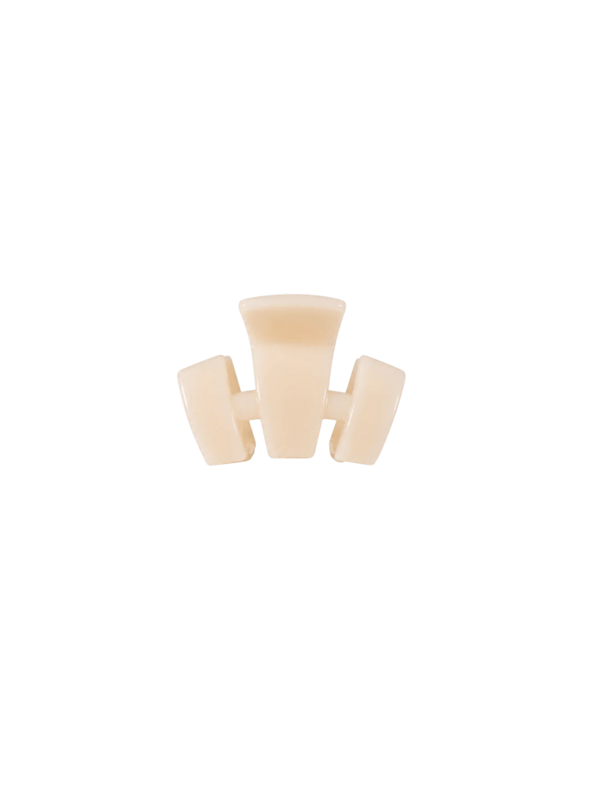 Classic Almond Beige Petite Claw Clip By Teleties