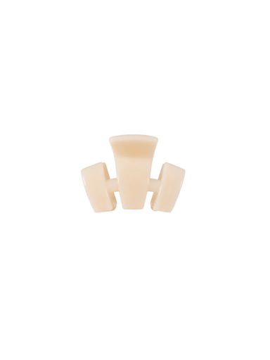 Classic Almond Beige Petite Claw Clip By Teleties