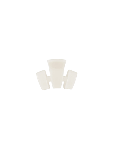 Classic Coconut White Petite Claw Clip By Teleties