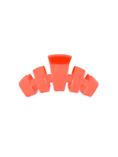 large neon coral clip