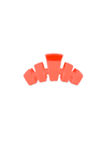 medium neon coral hair clip