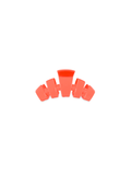 neon coral hair clip
