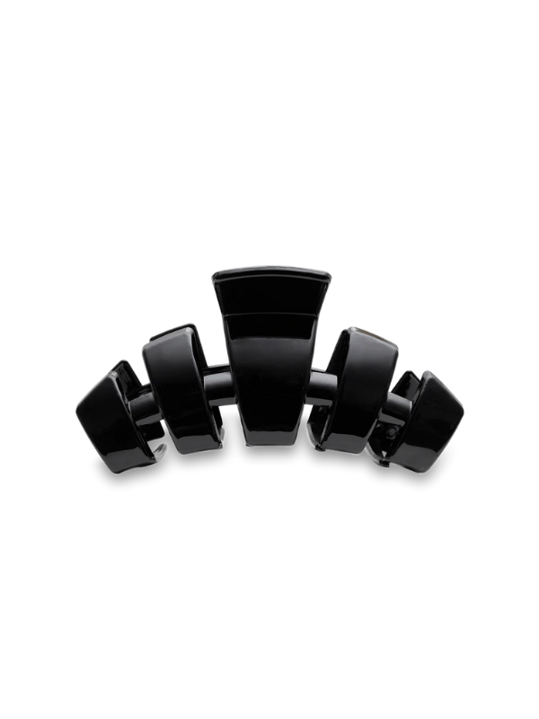 Classic Jet Black Large Hair Clip teleties