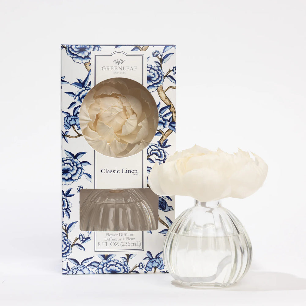 Classic Linen Flower Diffuser by Greenleaf