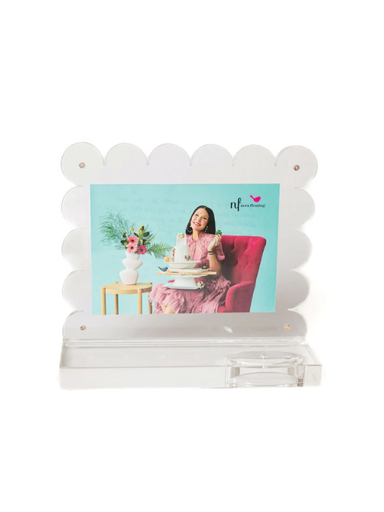 Clearly A-Nora-ble Scalloped Acrylic Frame By Nora Fleming picture