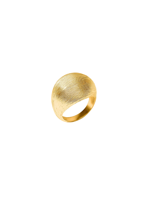 Gold Cobblestone Bombé Ring in Gold By Julie Vos
