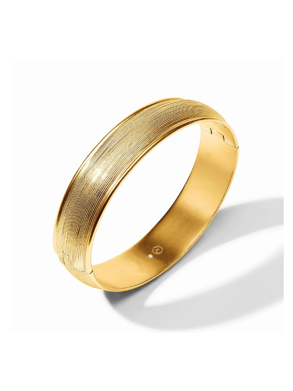 brushed Cobblestone Hinge Bangle By Julie Vos