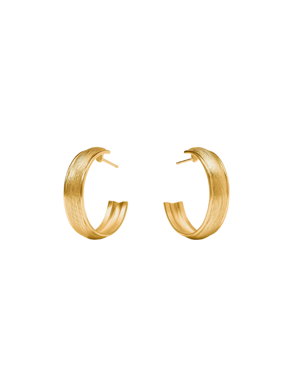 Gold Cobblestone Hoop By Julie Vos