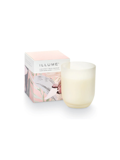 Coconut Milk Mango Baby Boxed Glass Candle peach