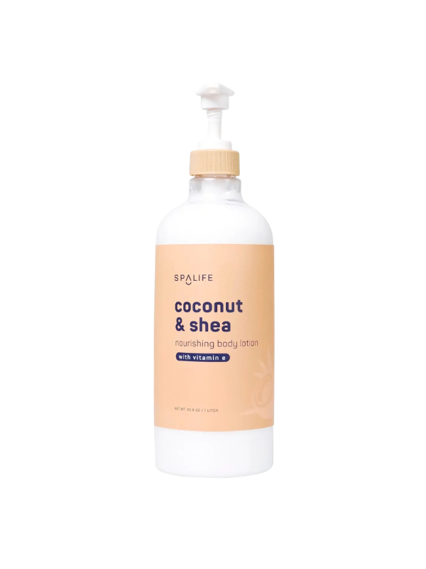 Coconut & Shea Nourishing Body Lotion with vitamin e by spa life