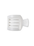 Coconut White Medium Flat Square Clip teleties