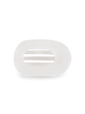 Coconut White Small Flat Round Hair Clip teleties
